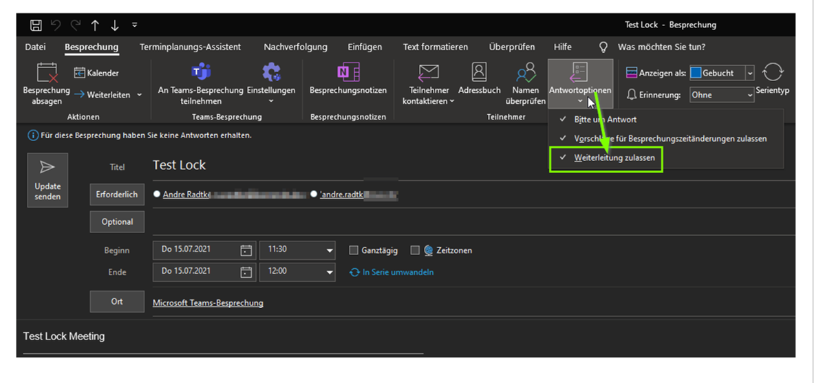 Screenshot-Outlook-Weiterleitung