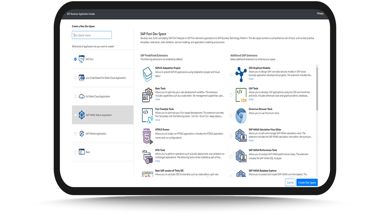 sap-bas-devspace