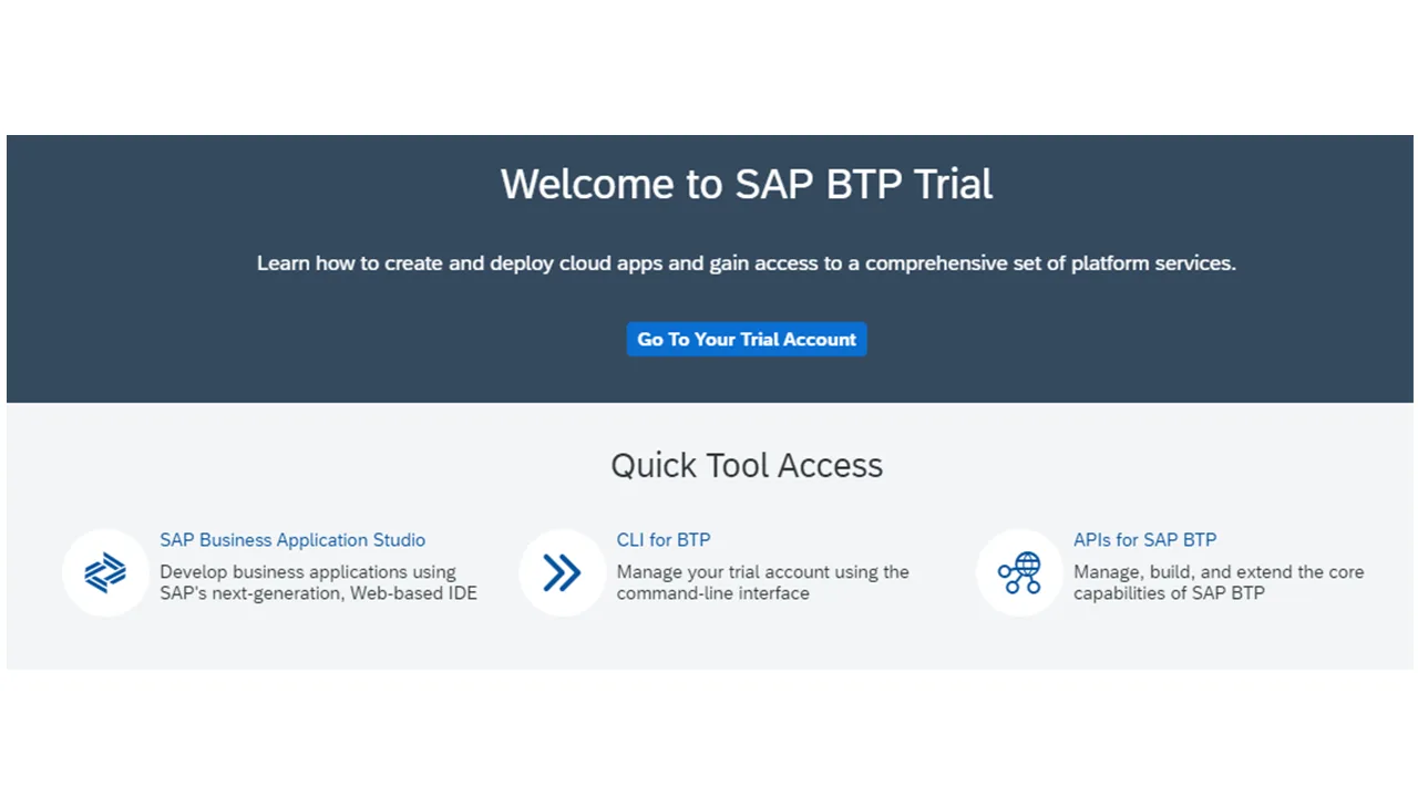 Welcome-trial-sap-btp